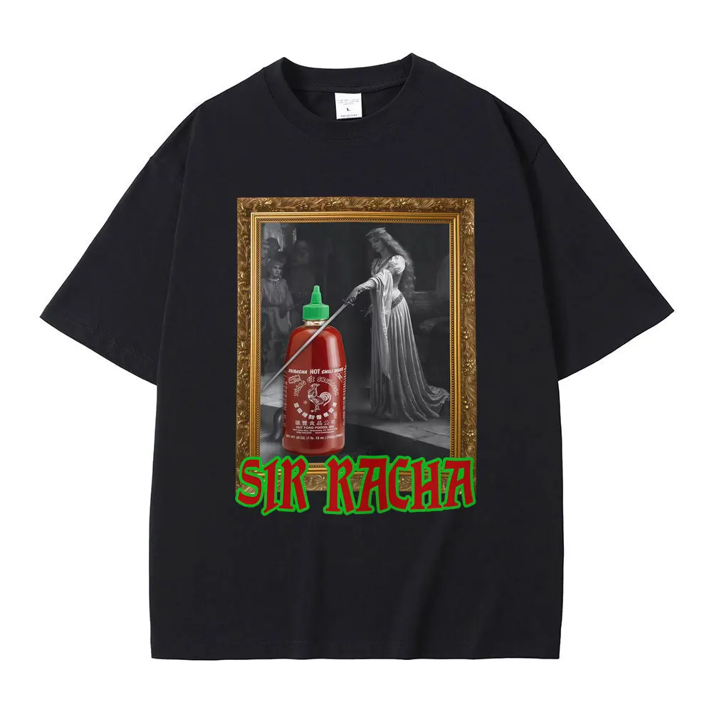 Sir Racha Chili Sauce Lovers Funny Meme T Shirt Summer Men Women Casual Cotton Vintage T-shirt Men's Fashion Oversized T-shirts
Sir Racha Chili Sauce Lovers Funny Meme T Shirt Summer Men Women Casual Cotton Vintage T-shirt Men's Fashion Oversized T-shirts