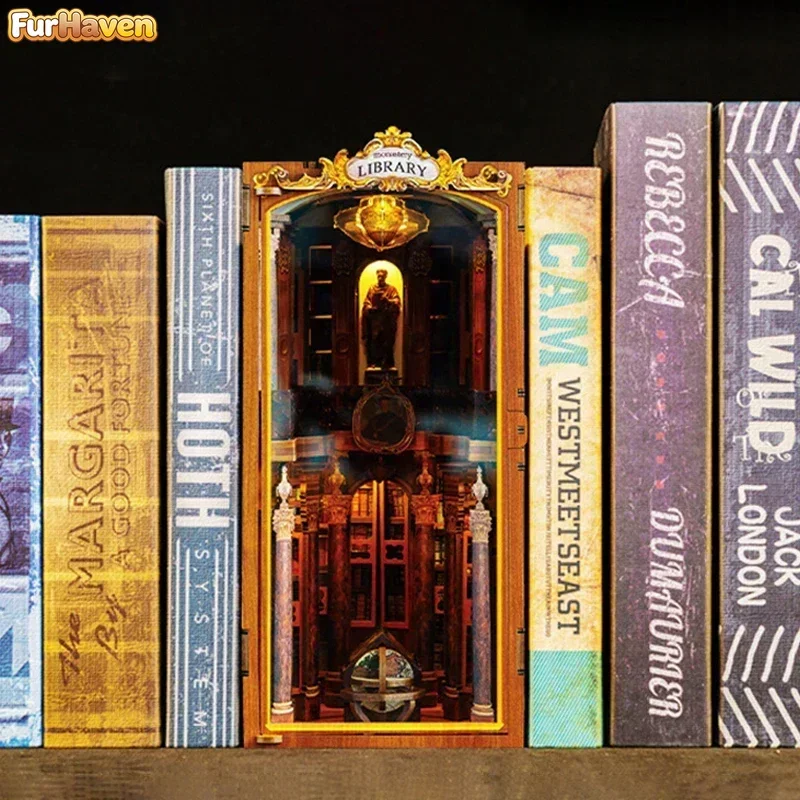 Retro DIY Wooden Book Nook Figurines Miniature Kits Monastery Library Bookshelf Home Bookend Decoration For Adult Handmade Gifts
Retro DIY Wooden Book Nook Figurines Miniature Kits Monastery Library Bookshelf Home Bookend Decoration For Adult Handmade Gifts