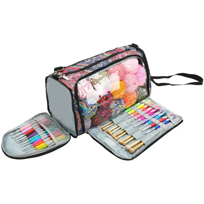 Yarn Storage Bag Large Organizer For Crochet Hooks Needles Knitting Bag For Crochet Hooks Knitting Needles Project And Supplies
Yarn Storage Bag Large Organizer For Crochet Hooks Needles Knitting Bag For Crochet Hooks Knitting Needles Project And Supplies