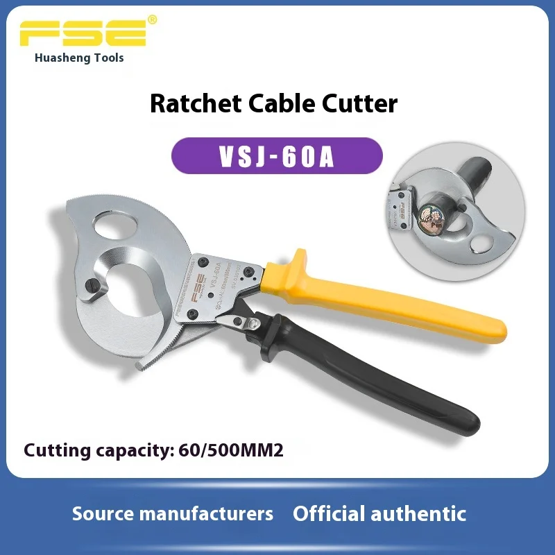 FSE Crimping Pliers VSJ-60A Cold Press Terminal Pliers, Manual Electrician Multifunctional Crimping Pliers and Cable Cutter
FSE Crimping Pliers VSJ-60A Cold Press Terminal Pliers, Manual Electrician Multifunctional Crimping Pliers and Cable Cutter