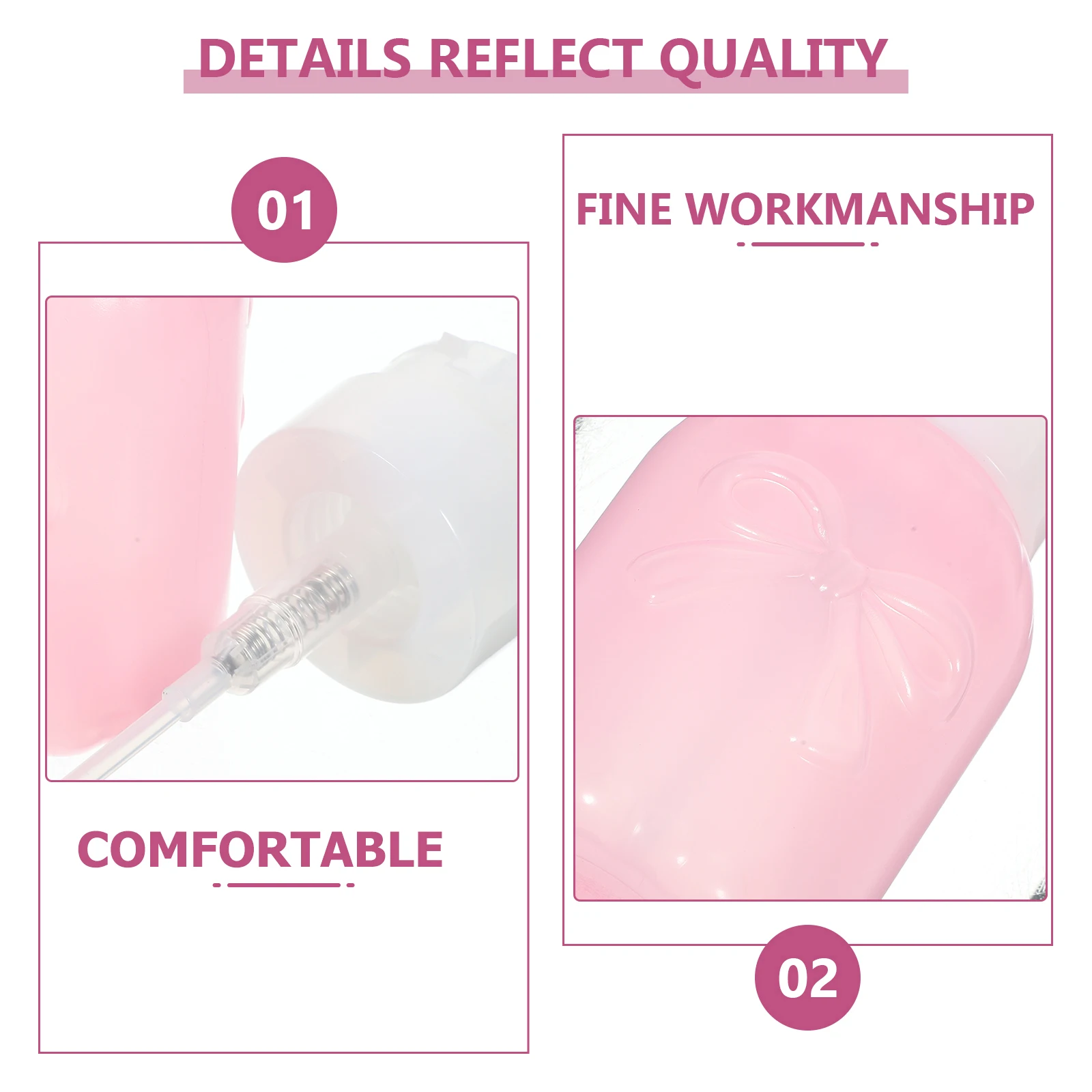 2pcs 250ml Pink Press Bottle Round Nail Polish Remover Pump Dispenser Leak Proof Travel Skincare Storage Container 
2pcs 250ml Pink Press Bottle Round Nail Polish Remover Pump Dispenser Leak Proof Travel Skincare Storage Container