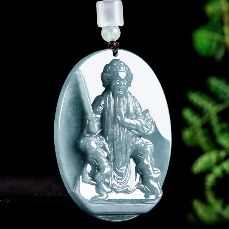 Natural A-goods Jadeite Blue Water Pendant Taoist Yuan Shi Tian Zun Jade Pendant Men Women Fashion Beads Treasure Jade Necklace
Natural A-goods Jadeite Blue Water Pendant Taoist Yuan Shi Tian Zun Jade Pendant Men Women Fashion Beads Treasure Jade Necklace