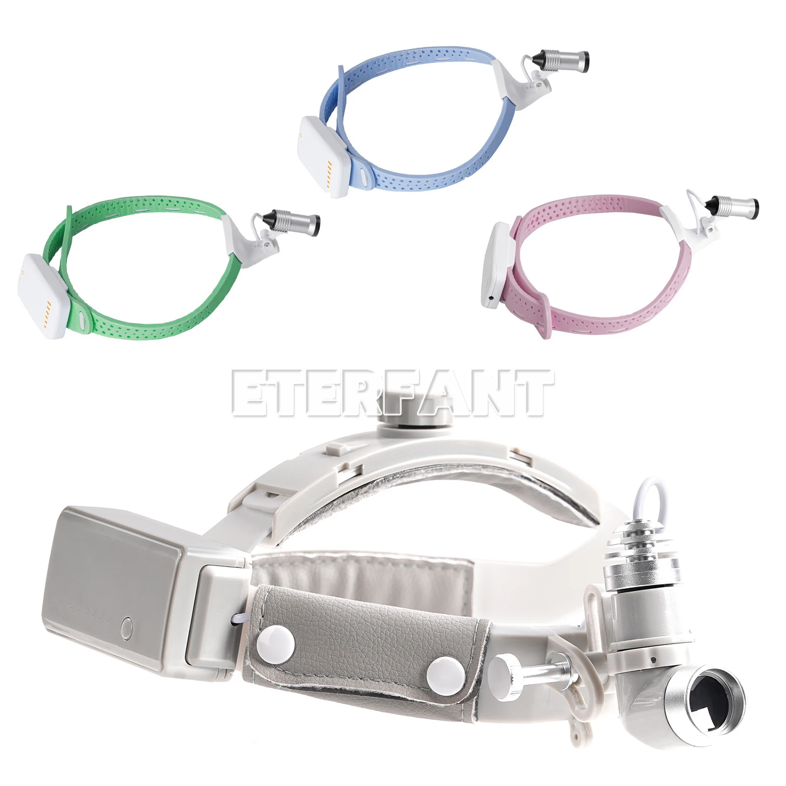 Dental Lightweight Head Lamp Silicone Surgery Medical 5W LED/10W LED Headband Head Light Good Light Spot ENT Specific Headlamp
Dental Lightweight Head Lamp Silicone Surgery Medical 5W LED/10W LED Headband Head Light Good Light Spot ENT Specific Headlamp