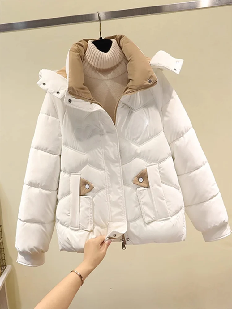 Women's Winter Coat 2026 New Sle White Thiened Cotton Jaet Faionable Hooded Parka Loose Fit Zipper Closure Long Sve
Women's Winter Coat 2026 New Sle White Thiened Cotton Jaet Faionable Hooded Parka Loose Fit Zipper Closure Long Sve
