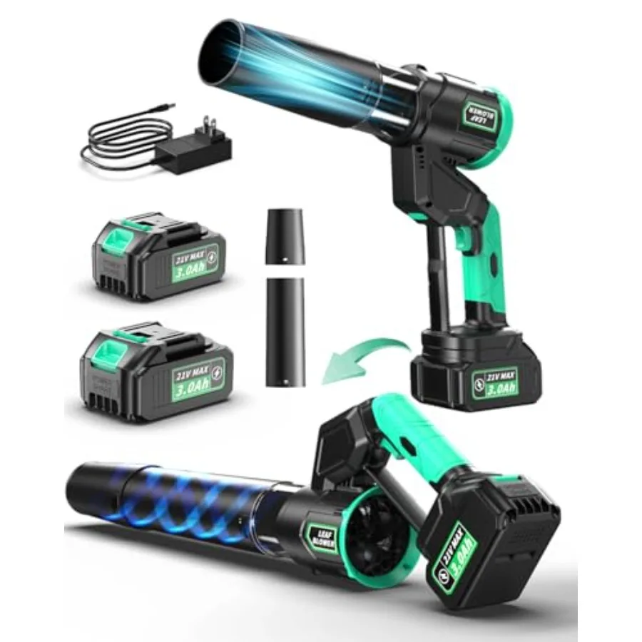 Leaf Blower Cordless Handheld Snow Blower 2 in 1 Brushless Electric Blower Lightweight Leaf Blowers 180° Rotatable 550CFM/1000G
Leaf Blower Cordless Handheld Snow Blower 2 in 1 Brushless Electric Blower Lightweight Leaf Blowers 180° Rotatable 550CFM/1000G