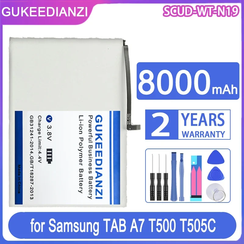 Аккумулятор для планшета емкостью 8000 мАч для планшета Samsung Galaxy Tab A7 10,4 (2020) SM-T500 SM-T505 T505N, модель SCUD-WT-N19 (T500)
Аккумулятор для планшета емкостью 8000 мАч для планшета Samsung Galaxy Tab A7 10,4 (2020) SM-T500 SM-T505 T505N, модель SCUD-WT-N19 (T500)