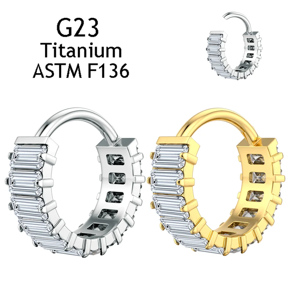 Bling G23 Titanium Nose Rings 16G Earrings Set 5A Cubic Zirconia Shiny Septum Piercing Ear Cartilage Tragus Hoop Fashion Jewelry
Bling G23 Titanium Nose Rings 16G Earrings Set 5A Cubic Zirconia Shiny Septum Piercing Ear Cartilage Tragus Hoop Fashion Jewelry