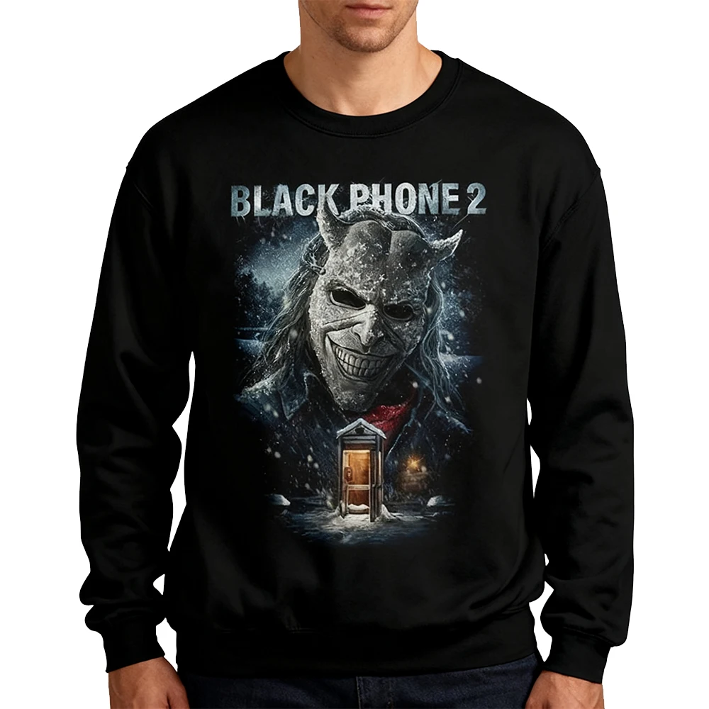 Черный свитшот Black Phone 2 Cold Call с круглым вырезом, мерч по фильмам ужасов на Хэллоуин, уличная одежда с длинными рукавами, пуловеры для женщин и мужчин
Черный свитшот Black Phone 2 Cold Call с круглым вырезом, мерч по фильмам ужасов на Хэллоуин, уличная одежда с длинными рукавами, пуловеры для женщин и мужчин