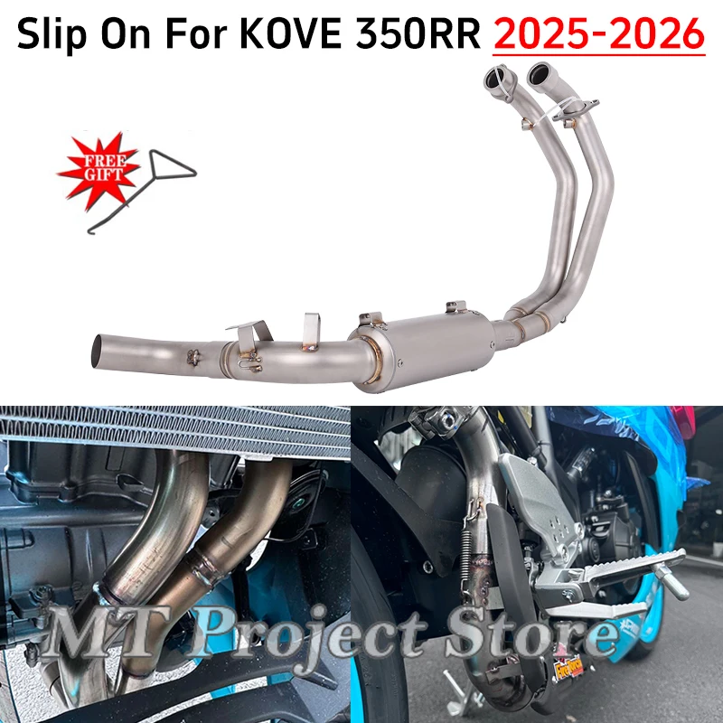 Motorcycle Exhaust Escape Systems Stainless Steel Front Link Pipe Connecting Muffler Slip On For KOVE 350RR 350 RR 2025 2026
Motorcycle Exhaust Escape Systems Stainless Steel Front Link Pipe Connecting Muffler Slip On For KOVE 350RR 350 RR 2025 2026