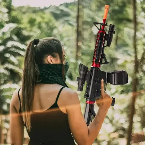 M4A1 Gun Toy Electric Blaster Automatic Outdoor Shooting Sport Bullet Shoot Summer Rechargeable Toys For Interactive Parent Chil