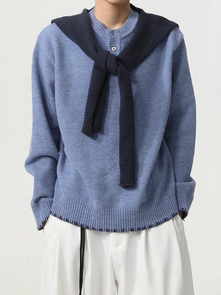 Мужской длинный вязаный свитер Sve с воротником Генри, теплый повседневный удобный базовый топ из смеси хлопка и полиэстера
Мужской длинный вязаный свитер Sve с воротником Генри, теплый повседневный удобный базовый топ из смеси хлопка и полиэстера