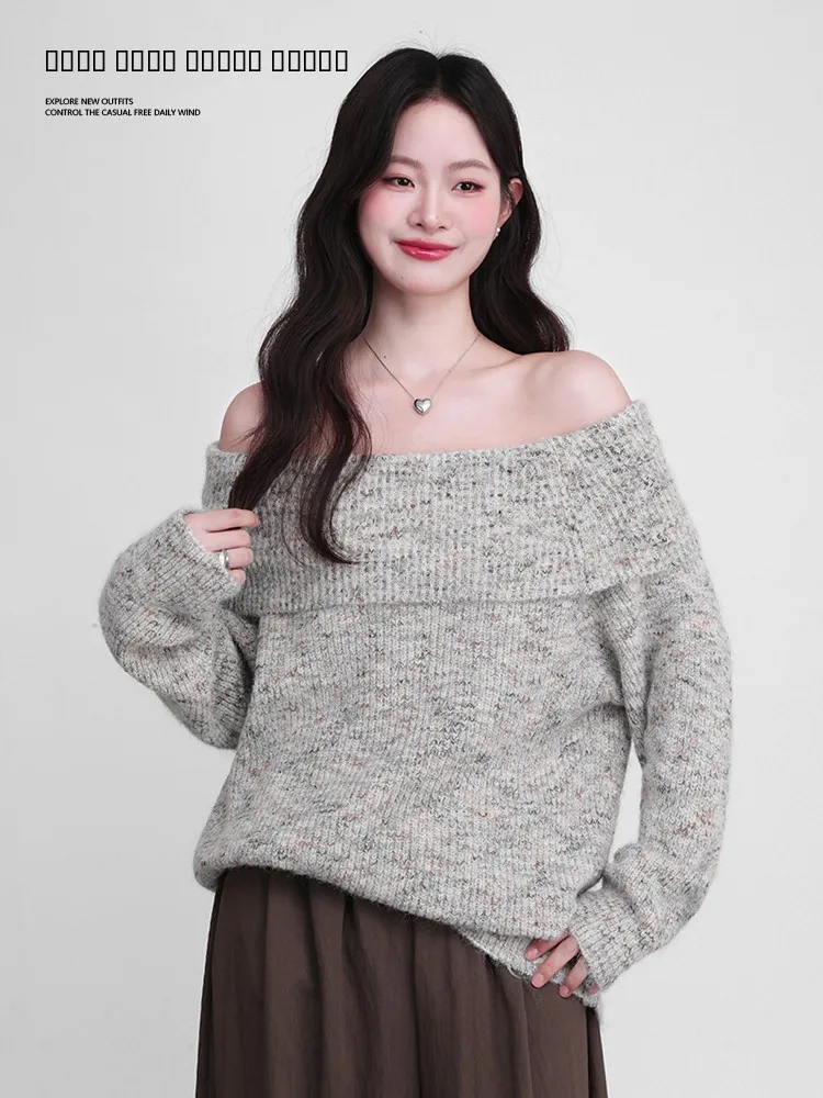 Женский теплый вязаный свитер Galaxy Resident в винтажном стиле, свободного кроя, на одно плечо, разноцветный, осенне-зимний, повседневный
Женский теплый вязаный свитер Galaxy Resident в винтажном стиле, свободного кроя, на одно плечо, разноцветный, осенне-зимний, повседневный