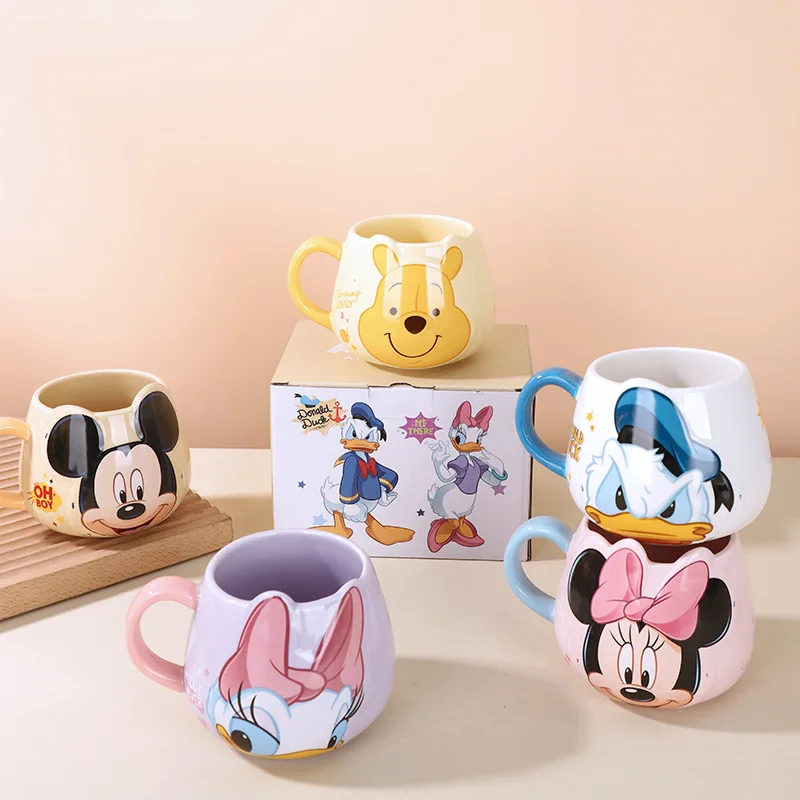 300 мл Disney, милые кофейные кружки с Микки Маусом и Минни Маусом, милый мультяшный Дональд Молоко, креативные модные кружки с ручкой, детская чашка для воды 
300 мл Disney, милые кофейные кружки с Микки Маусом и Минни Маусом, милый мультяшный Дональд Молоко, креативные модные кружки с ручкой, детская чашка для воды