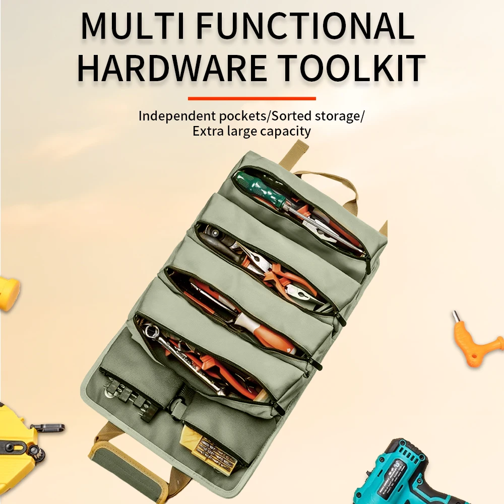 Multifunctional Tool Pouch Waterproof Hardware Electrician Toolkit Drill Holster Waist Oxford Cloth Wrench Screwdriver Tool Bag
Multifunctional Tool Pouch Waterproof Hardware Electrician Toolkit Drill Holster Waist Oxford Cloth Wrench Screwdriver Tool Bag