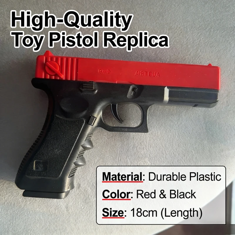 Alloy G17 Toy Gun with 7-8mm Rubber Soft Bullets, Long Range Outdoor Shooting Game, Safe Interactive Toy for Kids Birthday Gift
Alloy G17 Toy Gun with 7-8mm Rubber Soft Bullets, Long Range Outdoor Shooting Game, Safe Interactive Toy for Kids Birthday Gift