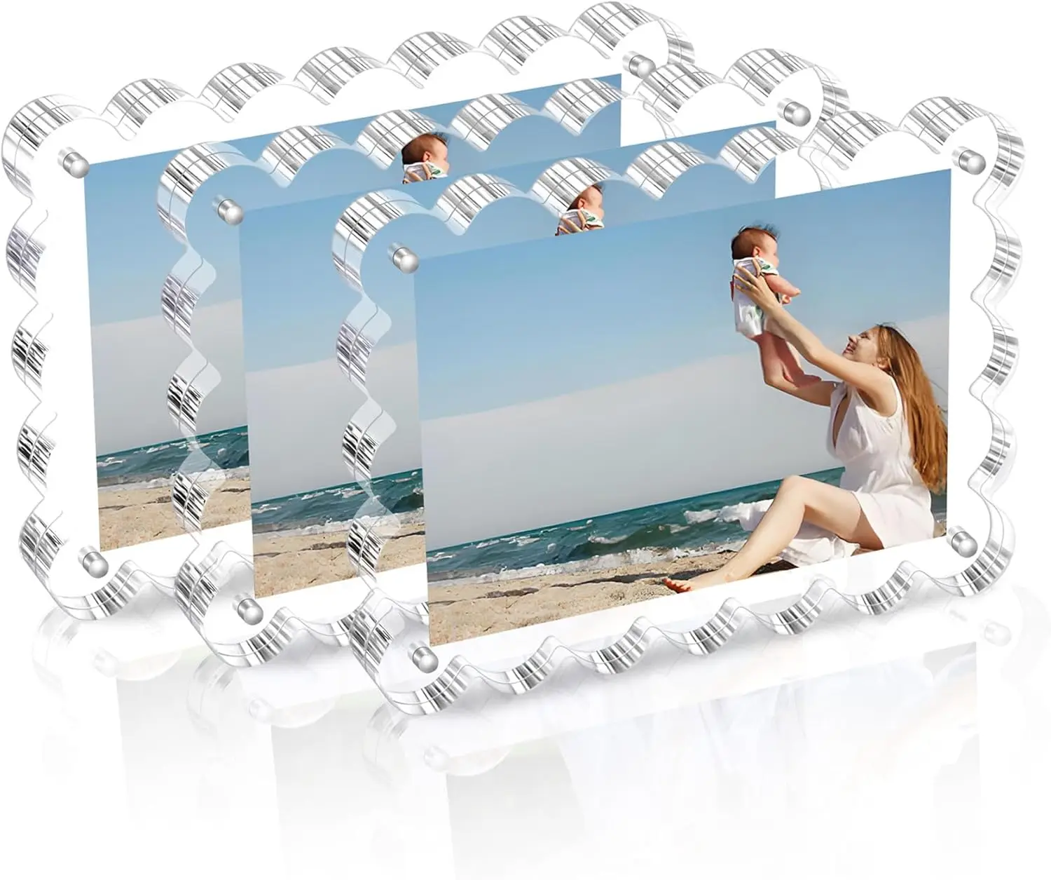 Acrylic Picture Frame 4x6 Magnetic Double Sided Clear Photo Frames for Desktop Display
Acrylic Picture Frame 4x6 Magnetic Double Sided Clear Photo Frames for Desktop Display