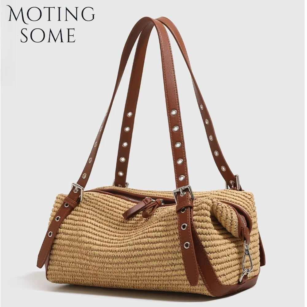 MOTINGSOME Summer Bag Woman Luxury Straw Woven Bags Beach Vacation Handbag Leisure Shoulder Messenger Satchel Purse 2026 New In
MOTINGSOME Summer Bag Woman Luxury Straw Woven Bags Beach Vacation Handbag Leisure Shoulder Messenger Satchel Purse 2026 New In