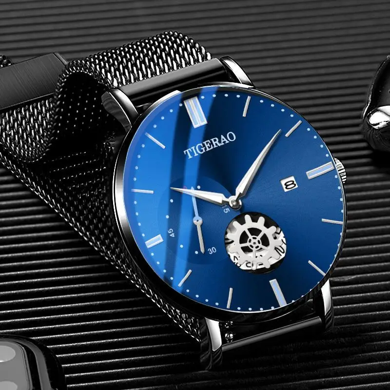 Minimalist Mens Fashion Black Classic Watches Luxury Men Business Casual Quartz Watch Mesh Belt Clock relogio masculino
Minimalist Mens Fashion Black Classic Watches Luxury Men Business Casual Quartz Watch Mesh Belt Clock relogio masculino