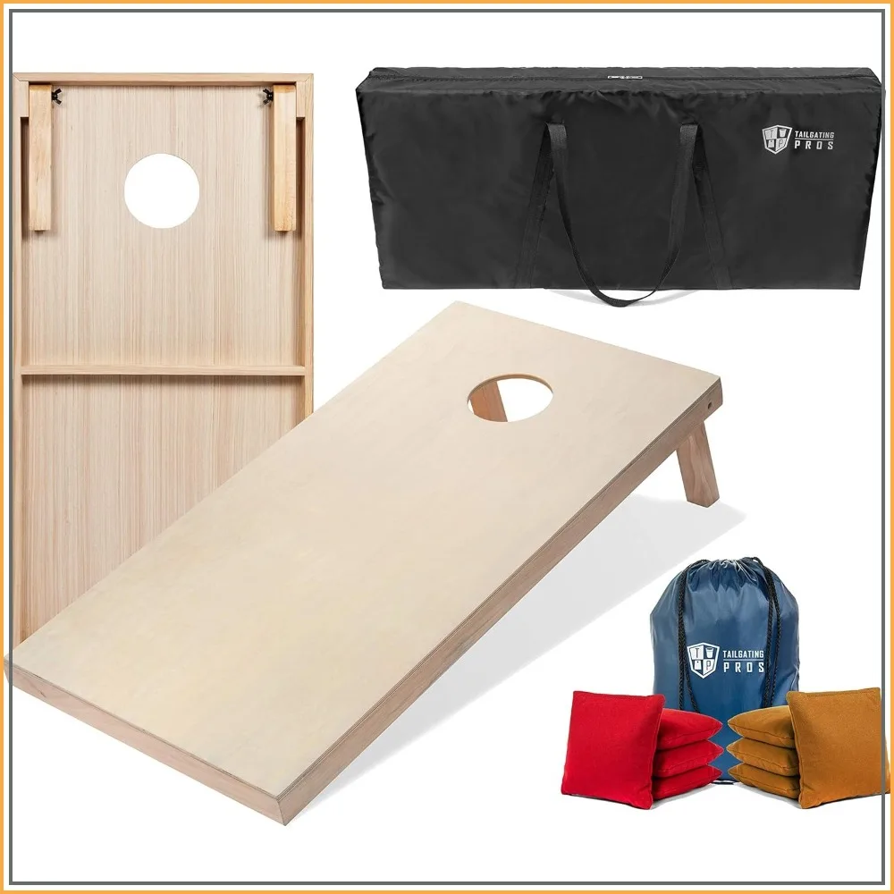 Pro Cornhole Boards 4x2 & 3x2 with Carrying Case, 8 Bags, 150+ Colors, LED Lights Option
Pro Cornhole Boards 4x2 & 3x2 with Carrying Case, 8 Bags, 150+ Colors, LED Lights Option