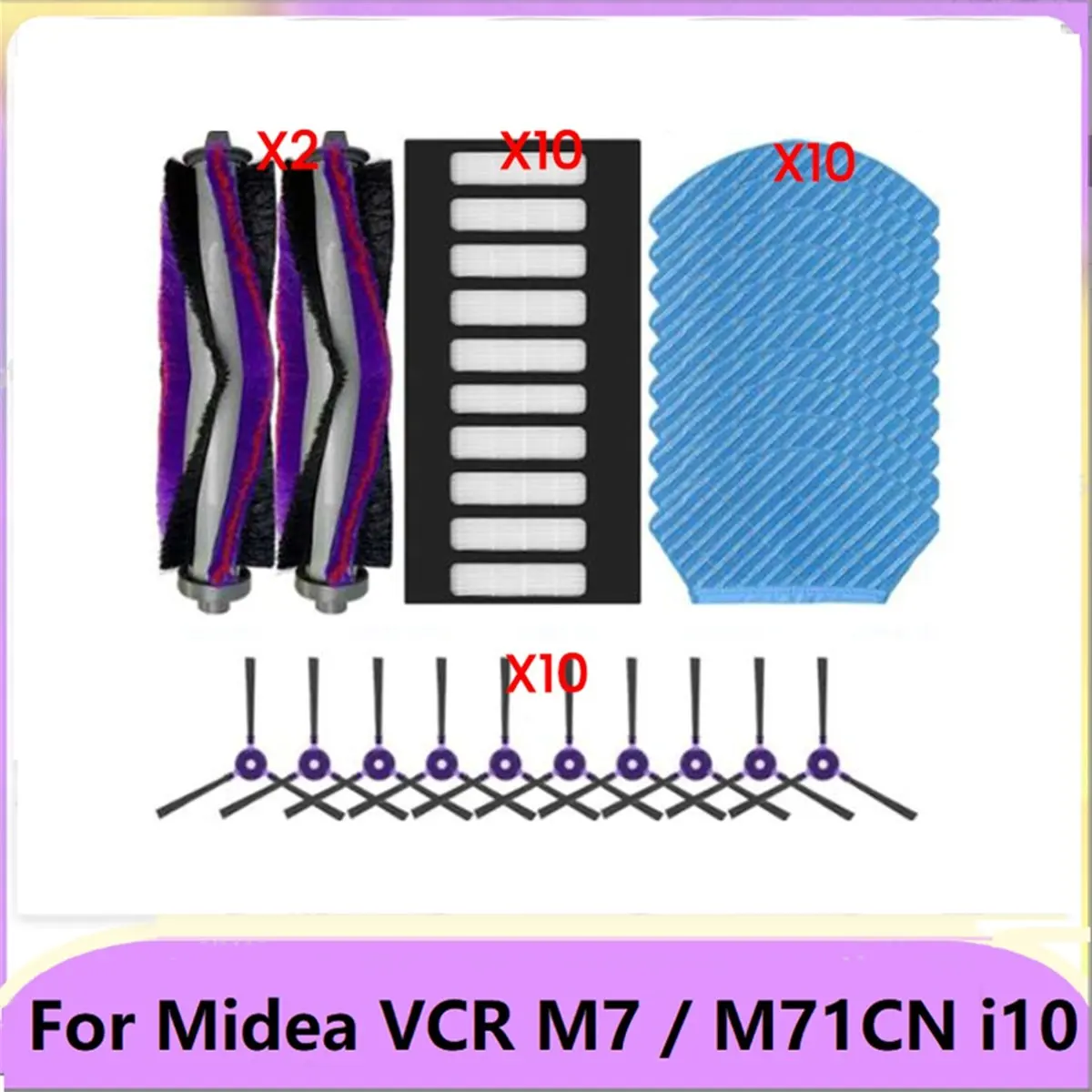 32PCS for VCR M7 / M71CN / I10 Robot Vacuum Parts Main Roller Side Brush Hepa Filter Mop Cloth Accessories
32PCS for VCR M7 / M71CN / I10 Robot Vacuum Parts Main Roller Side Brush Hepa Filter Mop Cloth Accessories