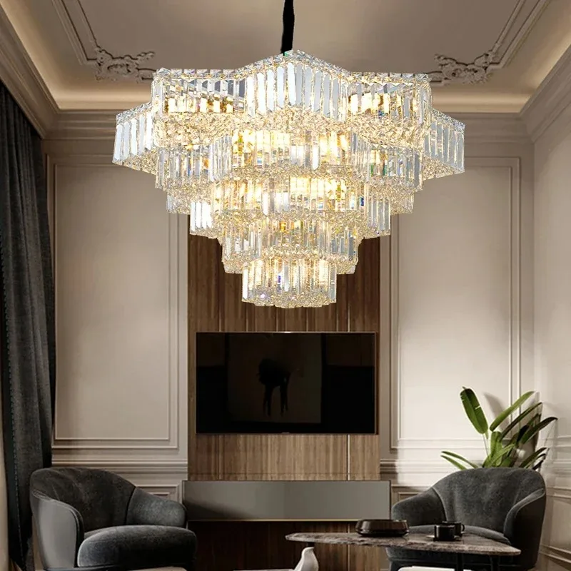 Crystal LED Ceiling Lights for Living Room Decor Modern Luxury Home Lighting Golden Chrome Ceiling Chandelier Lustre Product
Crystal LED Ceiling Lights for Living Room Decor Modern Luxury Home Lighting Golden Chrome Ceiling Chandelier Lustre Product