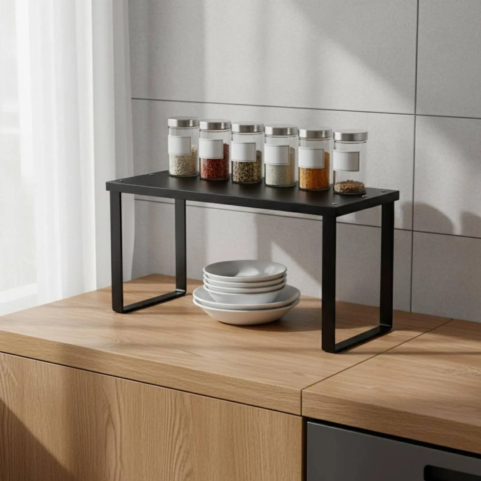 Seasoning Organizer Organizer Multi-Functional Stackable Counter Shelf Household Storage Space Saving for Bathroom
Seasoning Organizer Organizer Multi-Functional Stackable Counter Shelf Household Storage Space Saving for Bathroom
