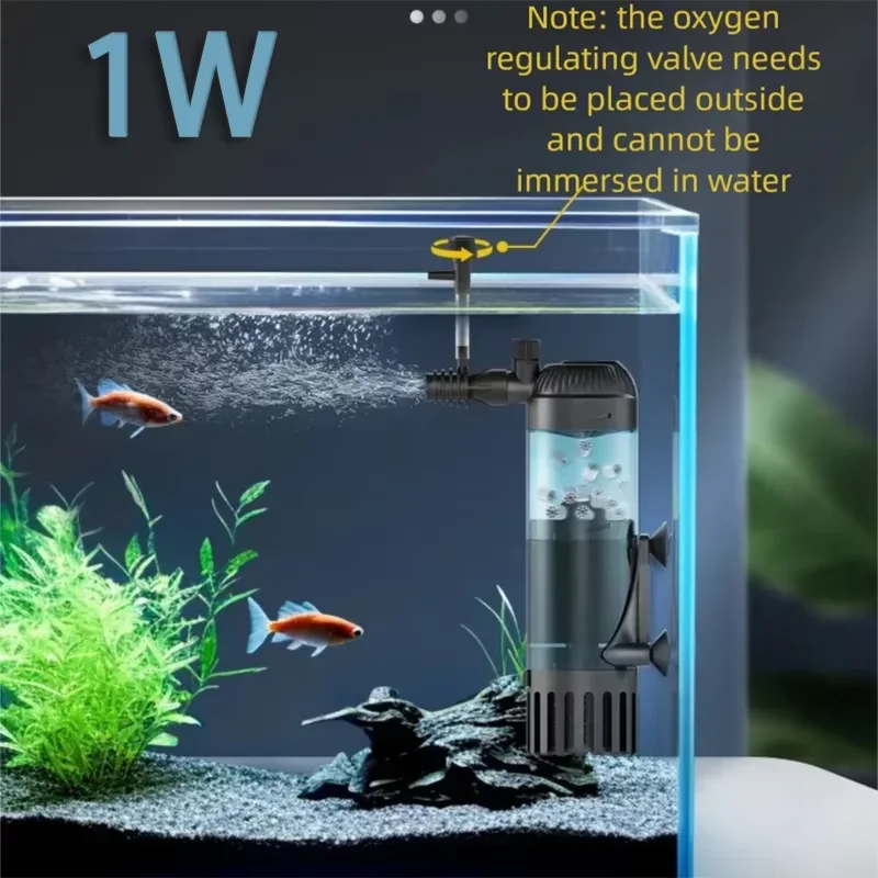 Fish Tank Filter, Silent Three in One Water Purification Small Household Built-in Submersible Pump, Filter Tank System
Fish Tank Filter, Silent Three in One Water Purification Small Household Built-in Submersible Pump, Filter Tank System