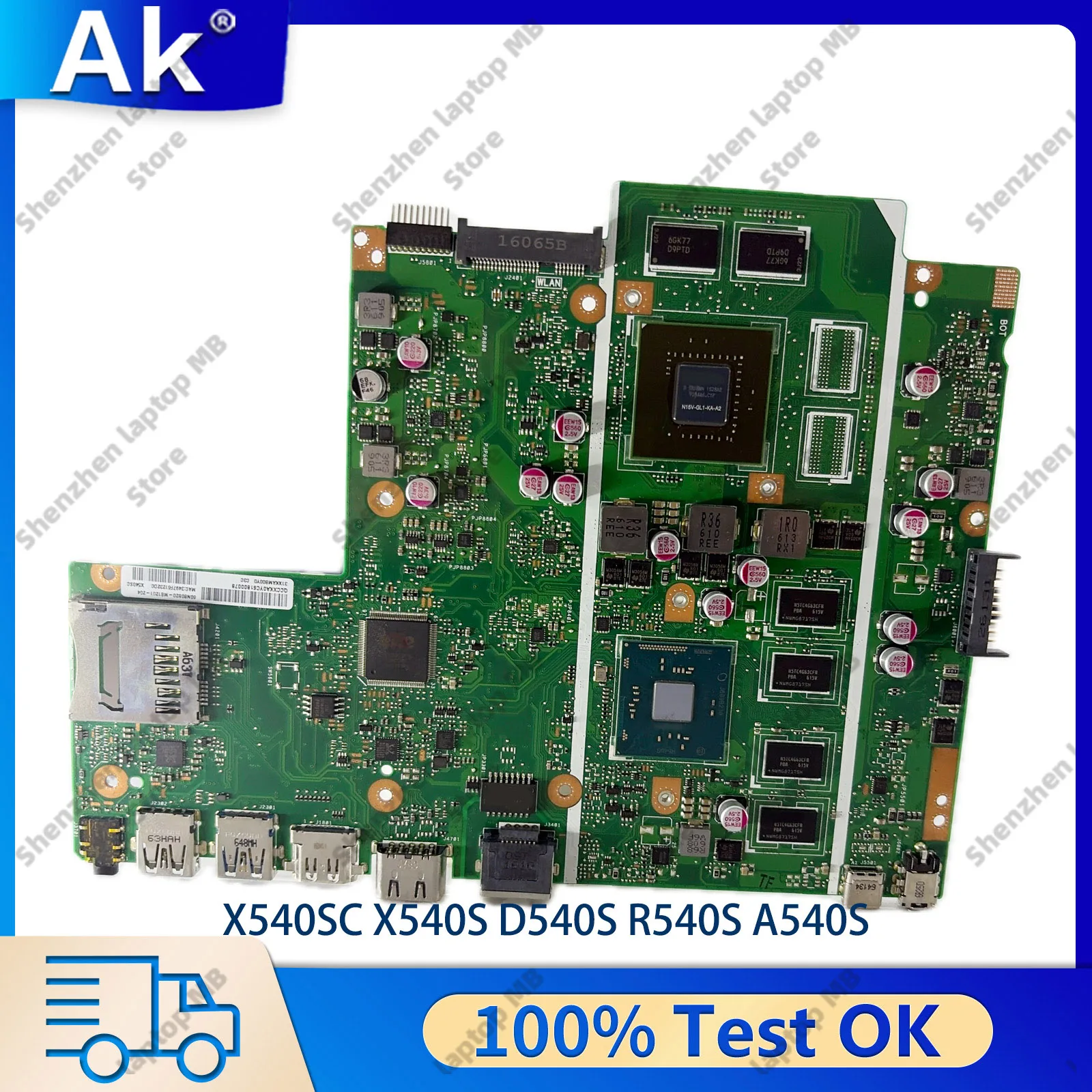 X540SC Laptop Motherboard For ASUS VivoBook A540S F540S R540S X540SC X540S D540S Mainboard With Celeron CPU 100% tests OK stk
X540SC Laptop Motherboard For ASUS VivoBook A540S F540S R540S X540SC X540S D540S Mainboard With Celeron CPU 100% tests OK stk