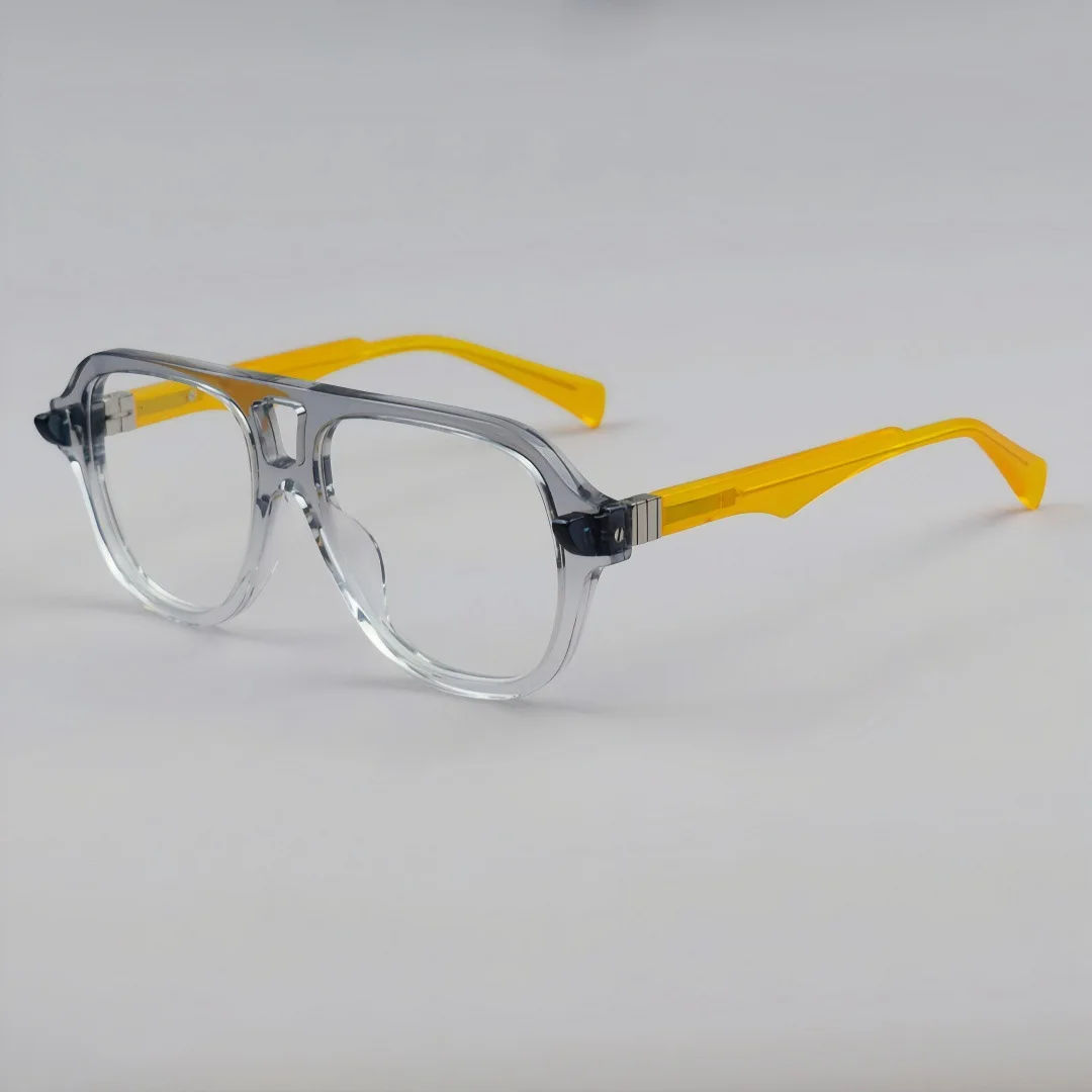 New Large framed acetate Double Beam Glasses Frame for Men Myopia Reading Eyeglasses Custom Prescription Optics Women Eyeglasses
New Large framed acetate Double Beam Glasses Frame for Men Myopia Reading Eyeglasses Custom Prescription Optics Women Eyeglasses