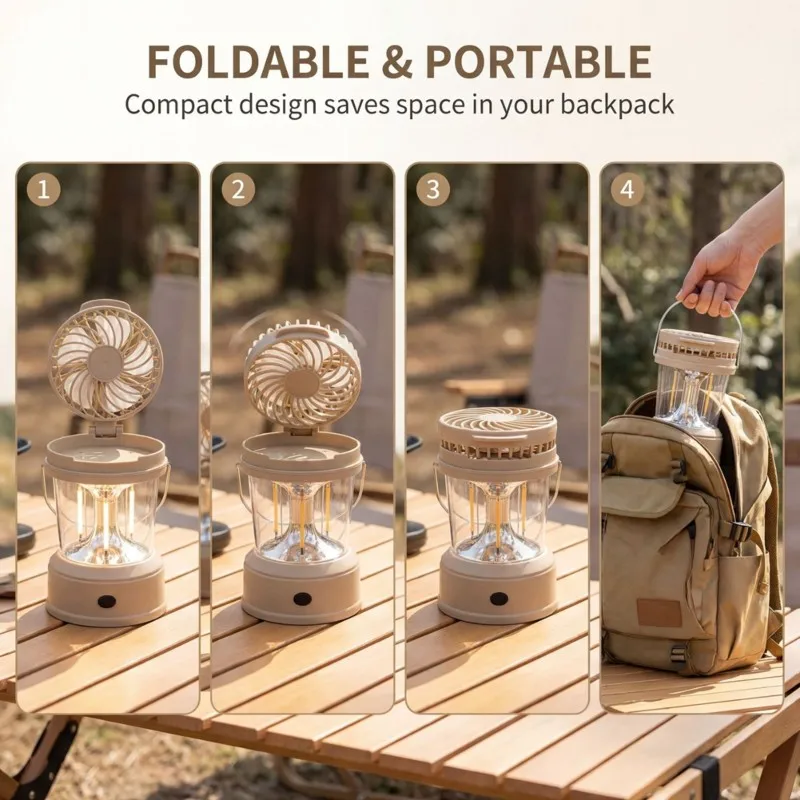 TFORU-Portable And Bright LED Tent Light-Rechargeable Outdoor Camping Lantern With Fan
TFORU-Portable And Bright LED Tent Light-Rechargeable Outdoor Camping Lantern With Fan