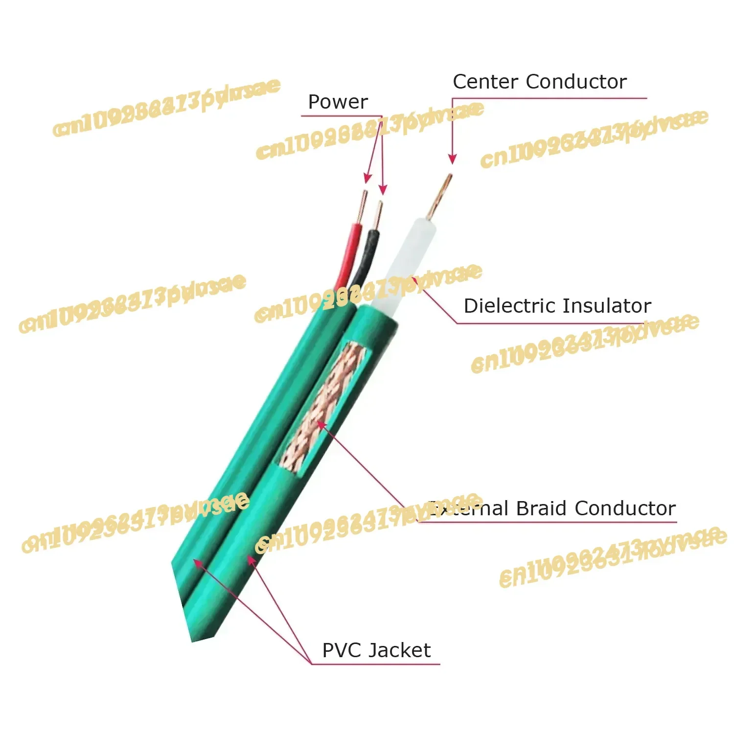 2025Multicore Copper KX7 CCTV Camera Cable with DC Power kx7 coaxial cable with power kx7 with 2c
2025Multicore Copper KX7 CCTV Camera Cable with DC Power kx7 coaxial cable with power kx7 with 2c