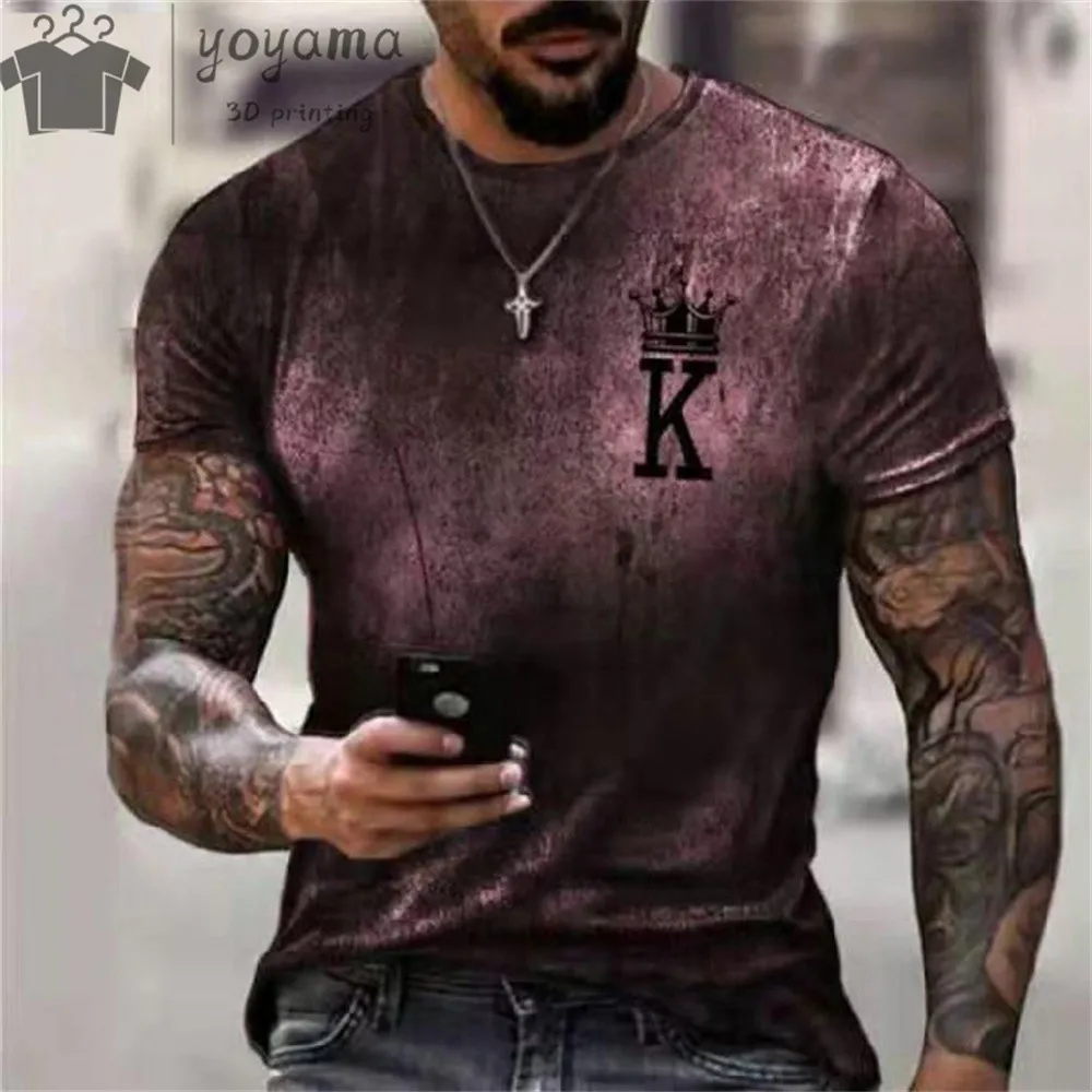 Men's Vintage T-Shirt Crown K 3d Print Oversized T-Shirt For Men Personality Short Sleeve Tee Daily Casual Men's Clothing
Men's Vintage T-Shirt Crown K 3d Print Oversized T-Shirt For Men Personality Short Sleeve Tee Daily Casual Men's Clothing