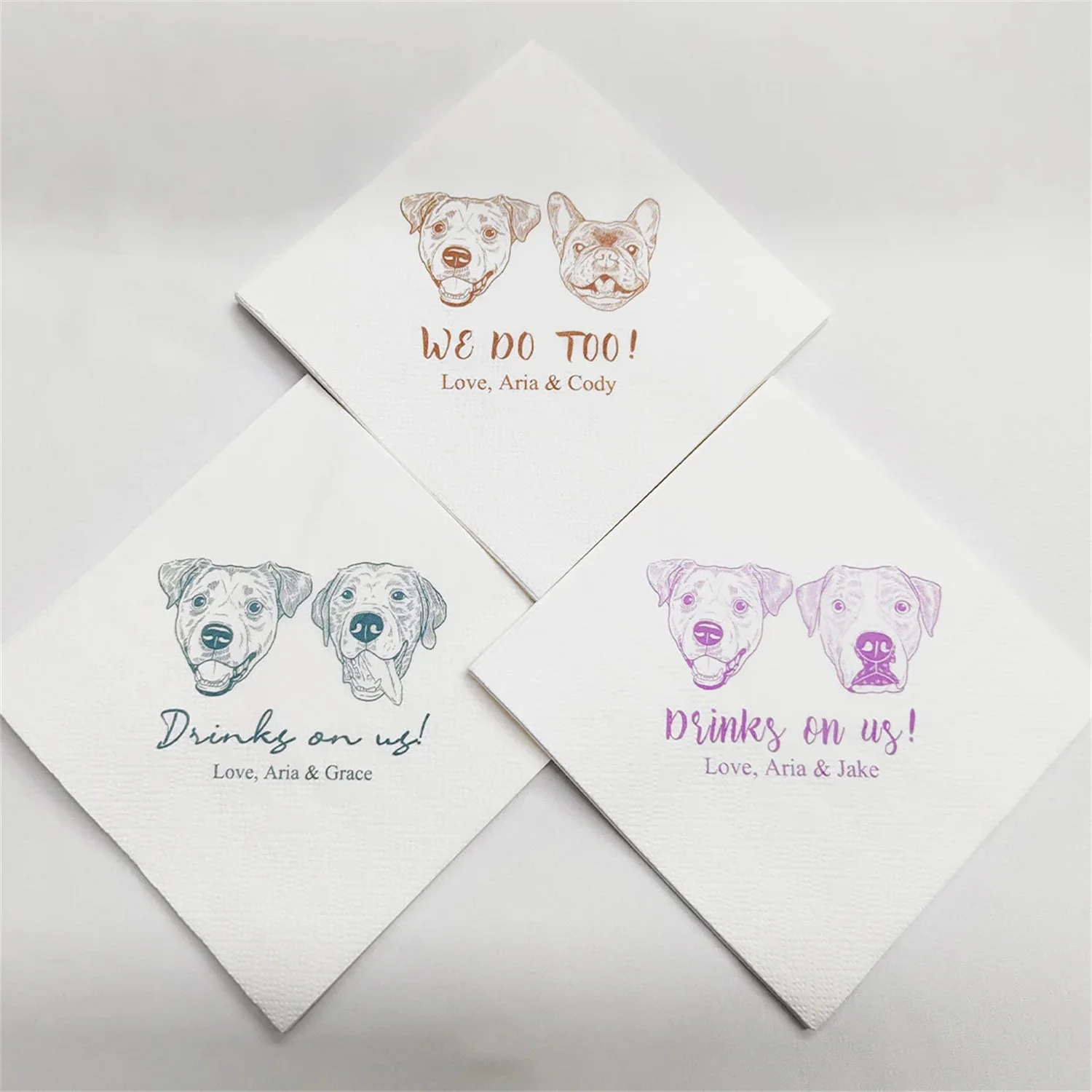 50 PCS Custom Illustrated Dog Wedding Napkins, Personalized Pet Cocktail Napkins, Pet Wedding Napkins, Dog Cocktail Napkins, Pet
50 PCS Custom Illustrated Dog Wedding Napkins, Personalized Pet Cocktail Napkins, Pet Wedding Napkins, Dog Cocktail Napkins, Pet