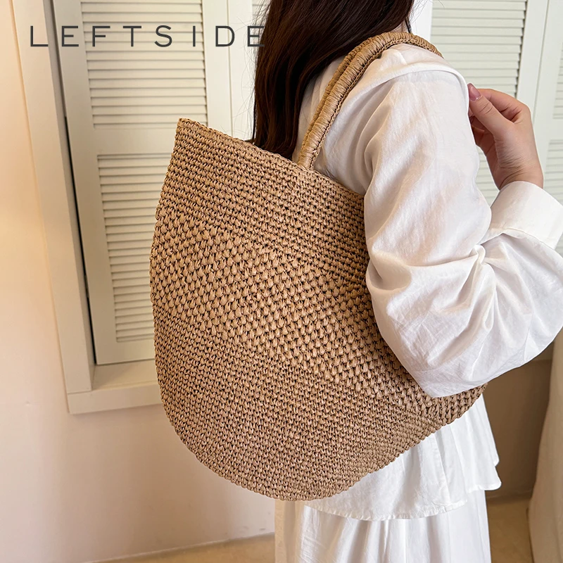 Women's Large Capacity Straw Woven Shoulder Bag Vacation Casual Aesthetic Daily Beach Tote Bag 2026 New Summer Fashion Handbags
Women's Large Capacity Straw Woven Shoulder Bag Vacation Casual Aesthetic Daily Beach Tote Bag 2026 New Summer Fashion Handbags