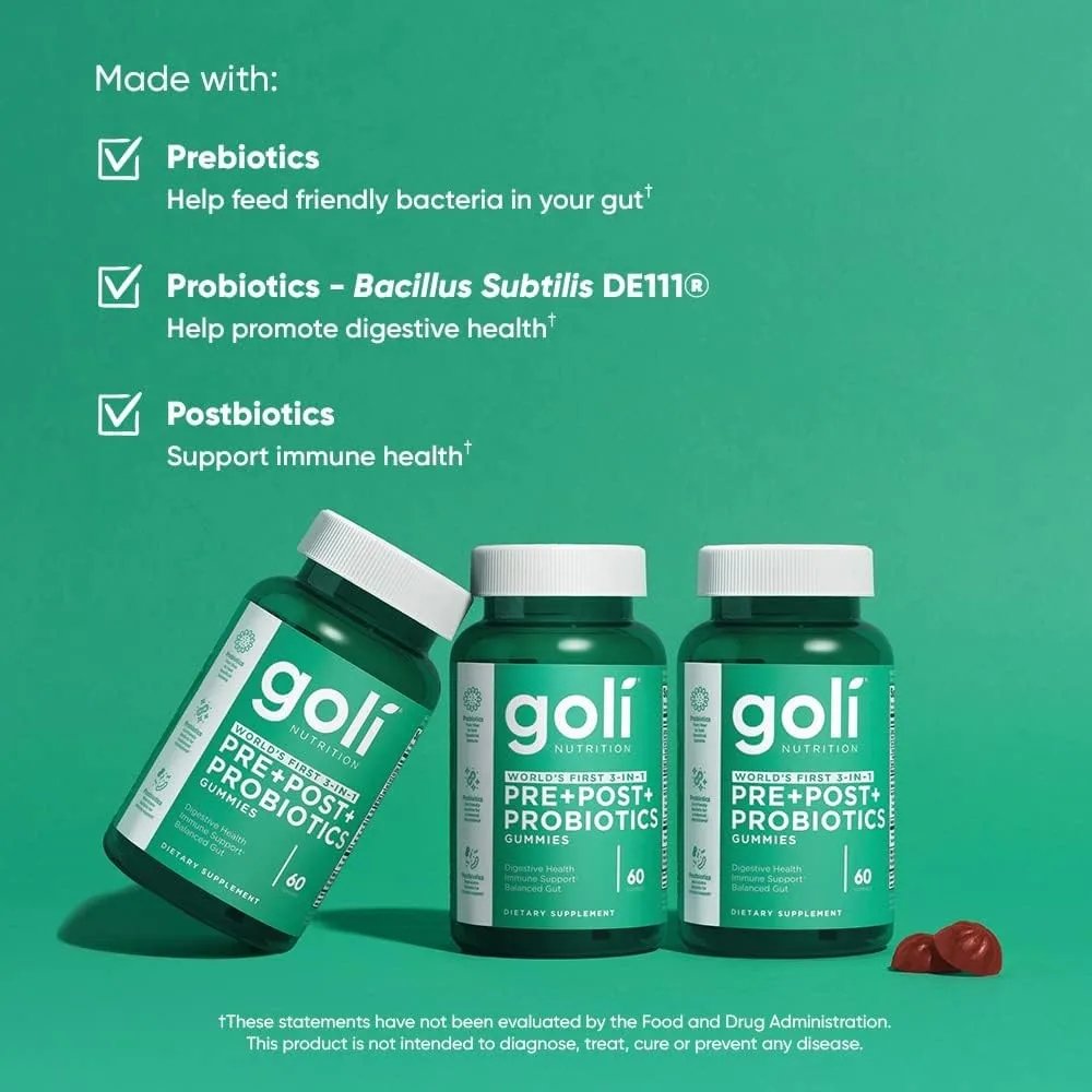 Pre+Post+Probiotics Gummies - Promote Gut Health, Improve Digestive Function, and Enhance Nutrient Absorption
Pre+Post+Probiotics Gummies - Promote Gut Health, Improve Digestive Function, and Enhance Nutrient Absorption