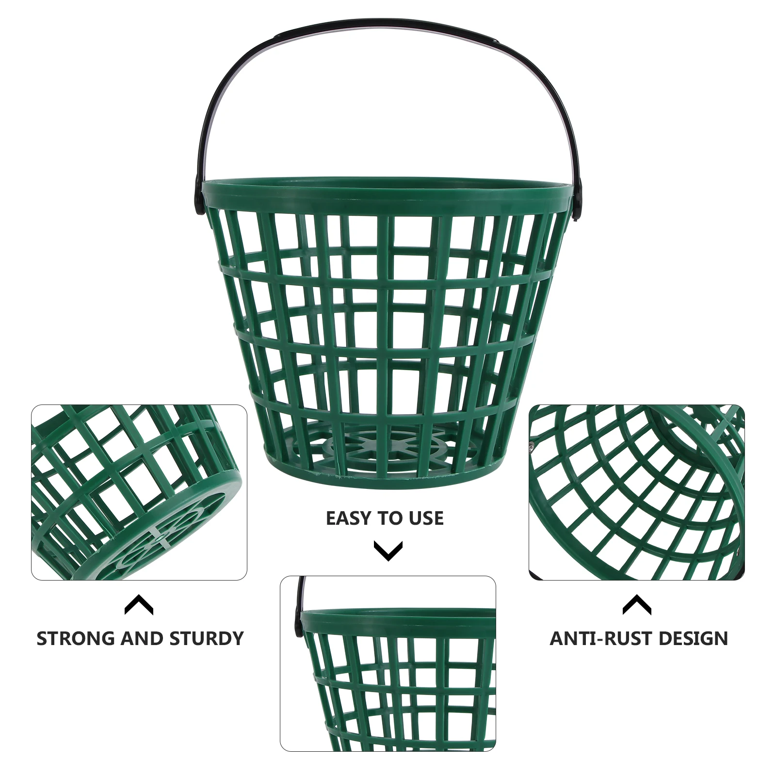 50pcs Basket Golf Ball Carrier Foldable Handle Outdoor Long-Lasting Space-Saving Fitness Ball Storage Container
50pcs Basket Golf Ball Carrier Foldable Handle Outdoor Long-Lasting Space-Saving Fitness Ball Storage Container