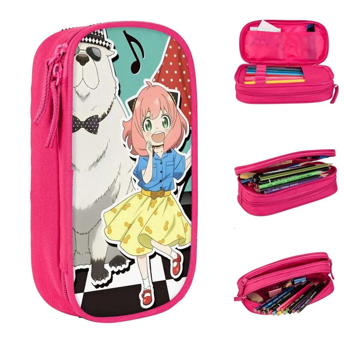 Anya Bond Pencil Cases Fashion Pen Bag Student Big Capacity Students School Gift Pencilcases
Anya Bond Pencil Cases Fashion Pen Bag Student Big Capacity Students School Gift Pencilcases