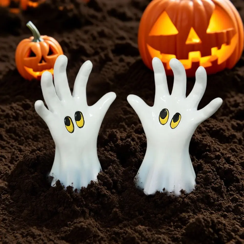 2pcs Halloween Themed Ghost Hands Sculpture Model Handicraft Ghost Hand Halloween Decoration Funny Doll Collectible 
2pcs Halloween Themed Ghost Hands Sculpture Model Handicraft Ghost Hand Halloween Decoration Funny Doll Collectible