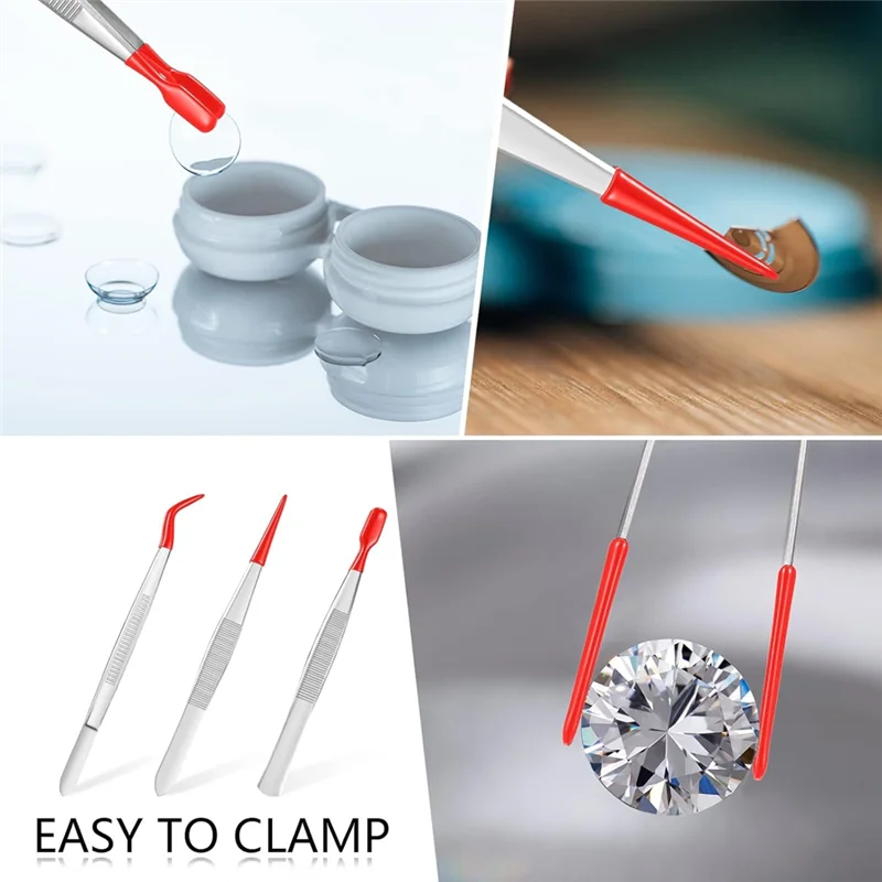 B28C-4 шт. Пинцет с резиновыми наконечниками, набор пинцетов с ПВХ-покрытием, резиновый прямой/плоский пинцет с изогнутым кончиком 
B28C-4 шт. Пинцет с резиновыми наконечниками, набор пинцетов с ПВХ-покрытием, резиновый прямой/плоский пинцет с изогнутым кончиком