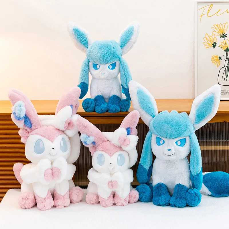 Pokemon Sylveon Glaceon Plush Toy 40cm Kawaii Eevee Evolution Stuffed Animal Soft Doll Cute Gift
Pokemon Sylveon Glaceon Plush Toy 40cm Kawaii Eevee Evolution Stuffed Animal Soft Doll Cute Gift