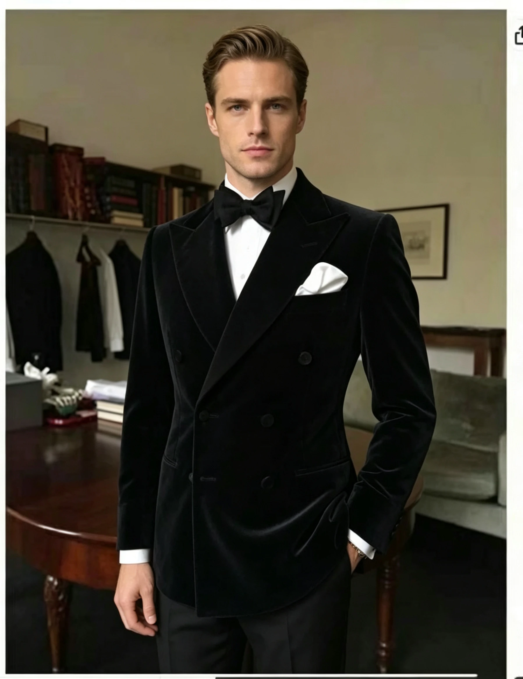 Black Velvet Wedding Men Suits Blazer Business Groom Wear Tuxedo Jacket Formal Costume Homme Party Double Breasted Only Coat
Black Velvet Wedding Men Suits Blazer Business Groom Wear Tuxedo Jacket Formal Costume Homme Party Double Breasted Only Coat