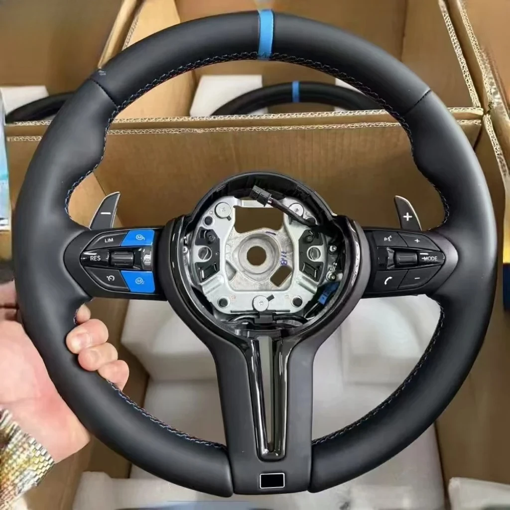 M1 M2 M Sport Flat Bottom Steering Wheel - Perforated Leather with Buttons for BMW F30 F31 F32 F10 F20 F07 F01 E46 E60 E90
M1 M2 M Sport Flat Bottom Steering Wheel - Perforated Leather with Buttons for BMW F30 F31 F32 F10 F20 F07 F01 E46 E60 E90