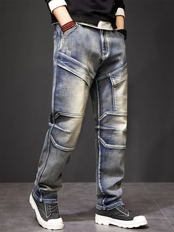 American Retro Large Size Men's Jeans Spring Autumn Cross-border Loose Workwear Long Trousers Multi-pocket Patchwork Denim
American Retro Large Size Men's Jeans Spring Autumn Cross-border Loose Workwear Long Trousers Multi-pocket Patchwork Denim