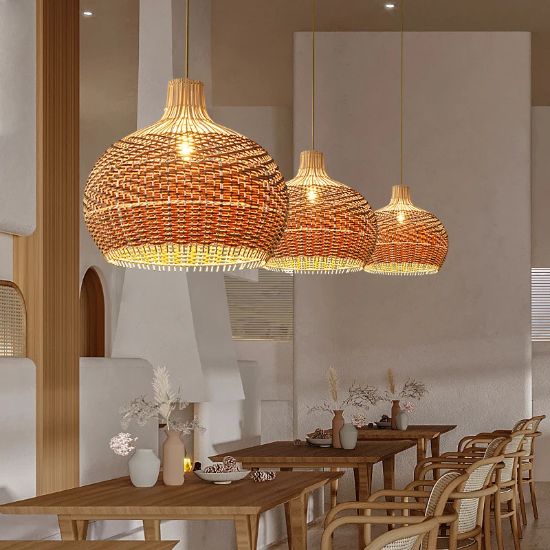 organic pendant lights Retro Rattan Handmade Pendant lamp for Living Room bedroom Restaurant Vintage Hand-woven Chandelier
organic pendant lights Retro Rattan Handmade Pendant lamp for Living Room bedroom Restaurant Vintage Hand-woven Chandelier