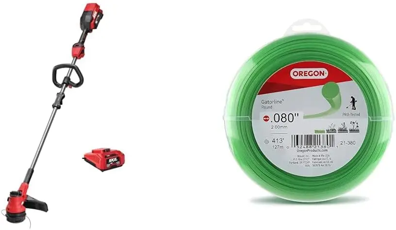 40V 15'' String Trimmer Kit with 2.5Ah Battery and Auto Charger Includes Oregon .080-Inch 413-Foot Round Trimmer Line
40V 15'' String Trimmer Kit with 2.5Ah Battery and Auto Charger Includes Oregon .080-Inch 413-Foot Round Trimmer Line