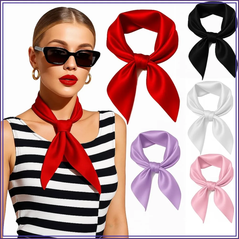 5/10 Pcs 23.6" Square Silk Scarf for Women Hair Neck Graduation Party Solid Color Satin Bandana
5/10 Pcs 23.6" Square Silk Scarf for Women Hair Neck Graduation Party Solid Color Satin Bandana