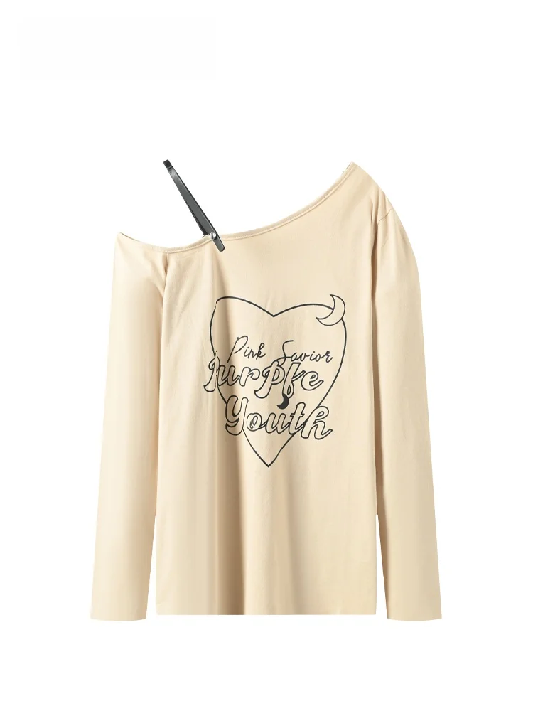 Женская повседневная футболка больших размеров с длинным рукавом, осенняя модная свободная модель, стройнящий топ с открытыми плечами, универсальная модель больших размеров
Женская повседневная футболка больших размеров с длинным рукавом, осенняя модная свободная модель, стройнящий топ с открытыми плечами, универсальная модель больших размеров