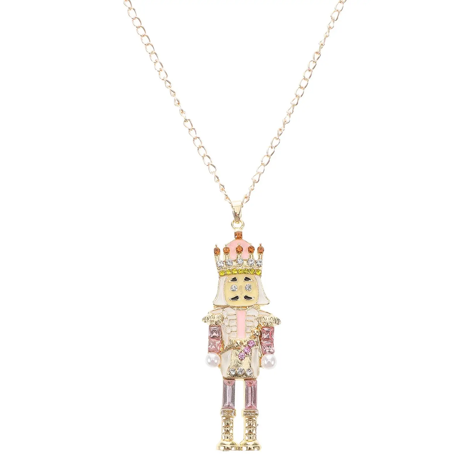 Nutcracker Pendant Necklace Creative Cartoon Alloy Zirconia Soldier Jewelry Christmas Holiday Accessories Women Mini Ornaments
Nutcracker Pendant Necklace Creative Cartoon Alloy Zirconia Soldier Jewelry Christmas Holiday Accessories Women Mini Ornaments