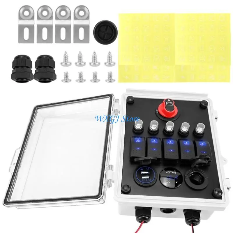 37JE Prewired 5 Swayer Change Control Box IP67 Licensed For Outdoor Marine ATV Electr
37JE Prewired 5 Swayer Change Control Box IP67 Licensed For Outdoor Marine ATV Electr
