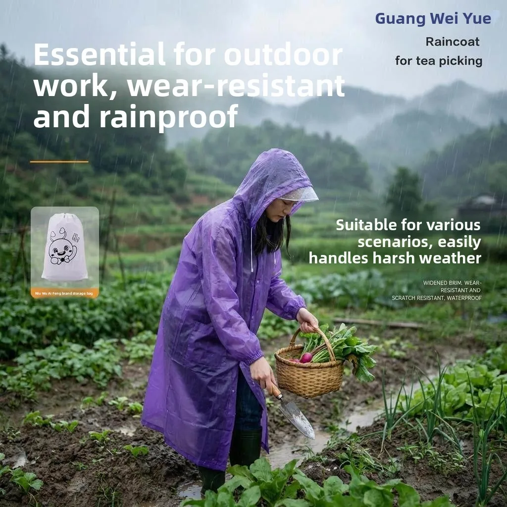 Thickened Long Full Body Raincoat for Adult Tea Picking And Outdoor Work Durable Adult Raincoat Special for Tea Picking
Thickened Long Full Body Raincoat for Adult Tea Picking And Outdoor Work Durable Adult Raincoat Special for Tea Picking